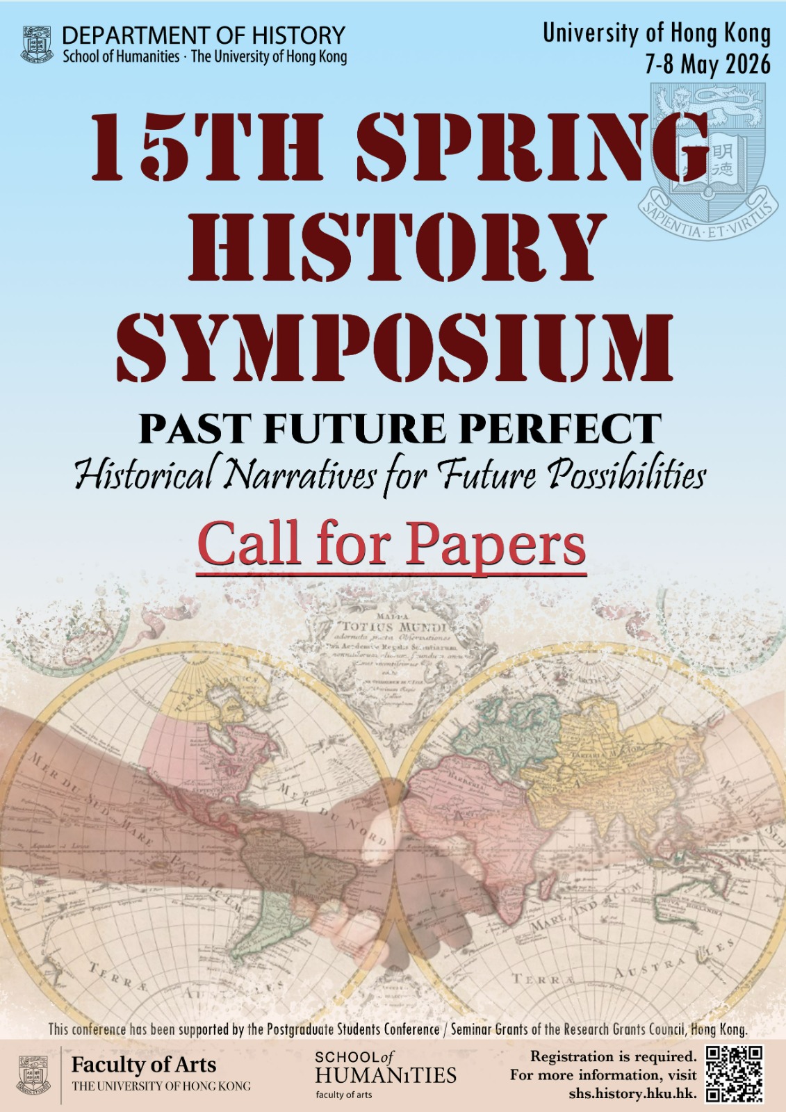 Read more about the article Call for Papers: 15th Spring History Symposium, HKU, 7-8 May 2026